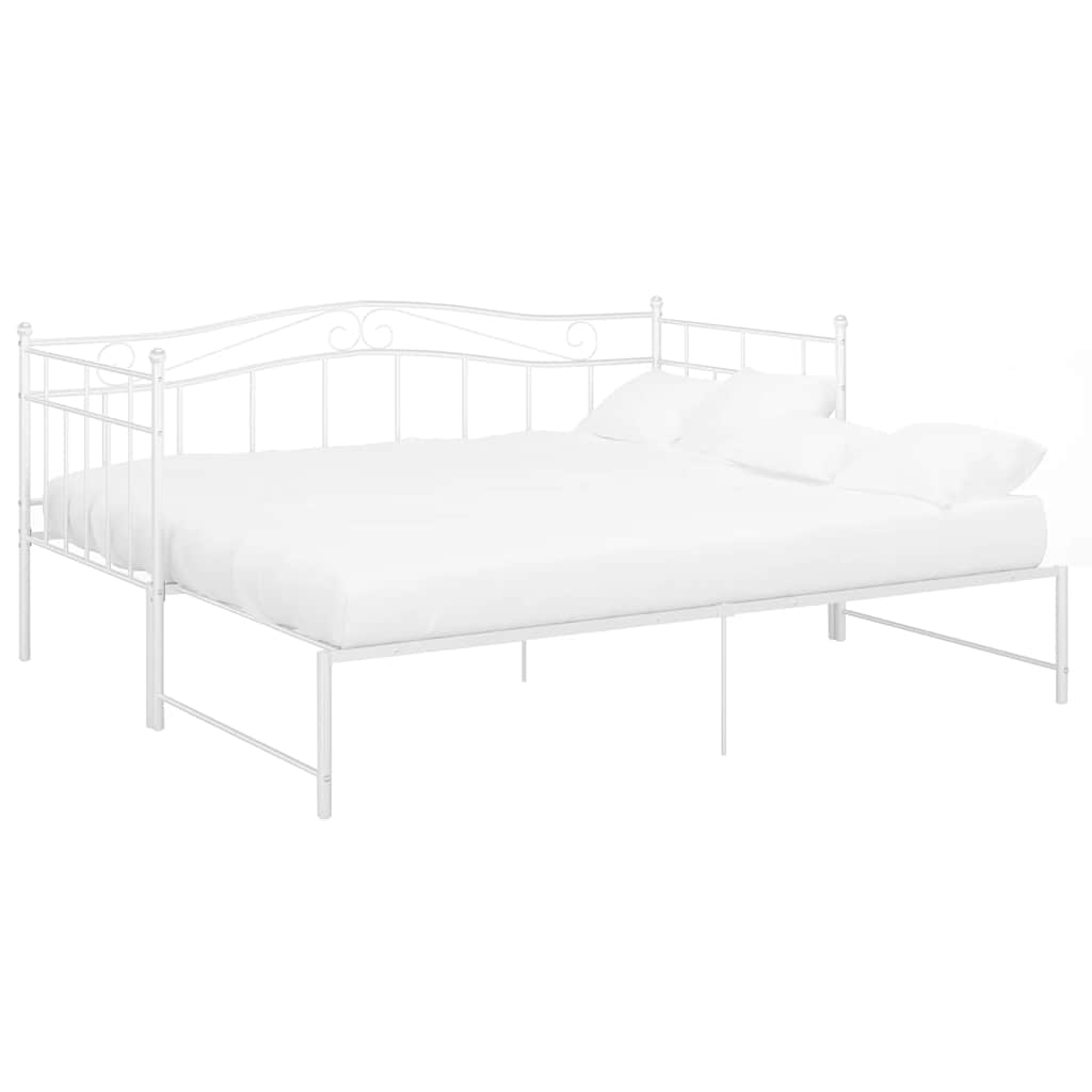 Cadre de canapé-lit extensible sans matelas blanc 90x200 cm - XIOS