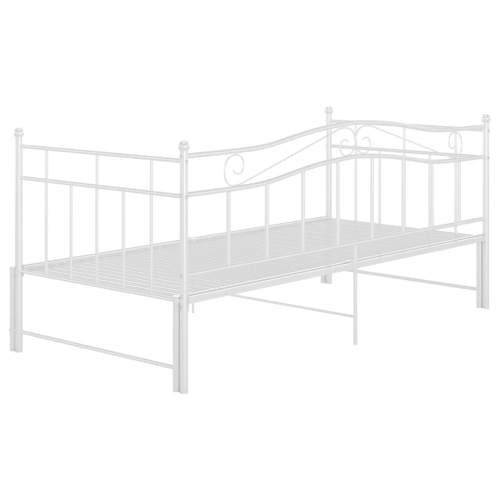 Cadre de canapé-lit extensible sans matelas blanc 90x200 cm - XIOS