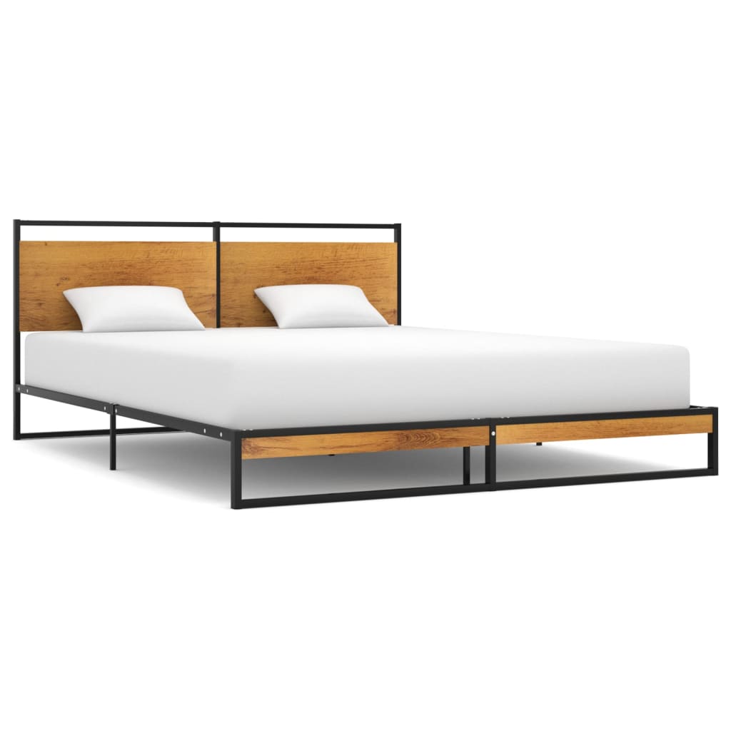 Cadre de lit sans matelas métal 140x200 cm - XIOS