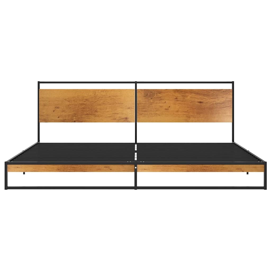 Cadre de lit sans matelas métal 200x200 cm