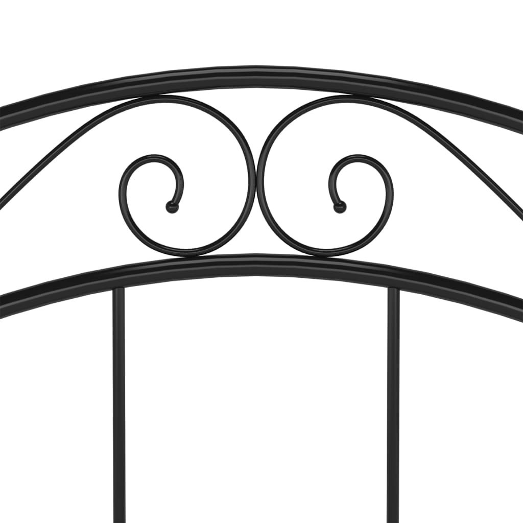 Cadre de lit sans matelas noir métal 90x200 cm - XIOS