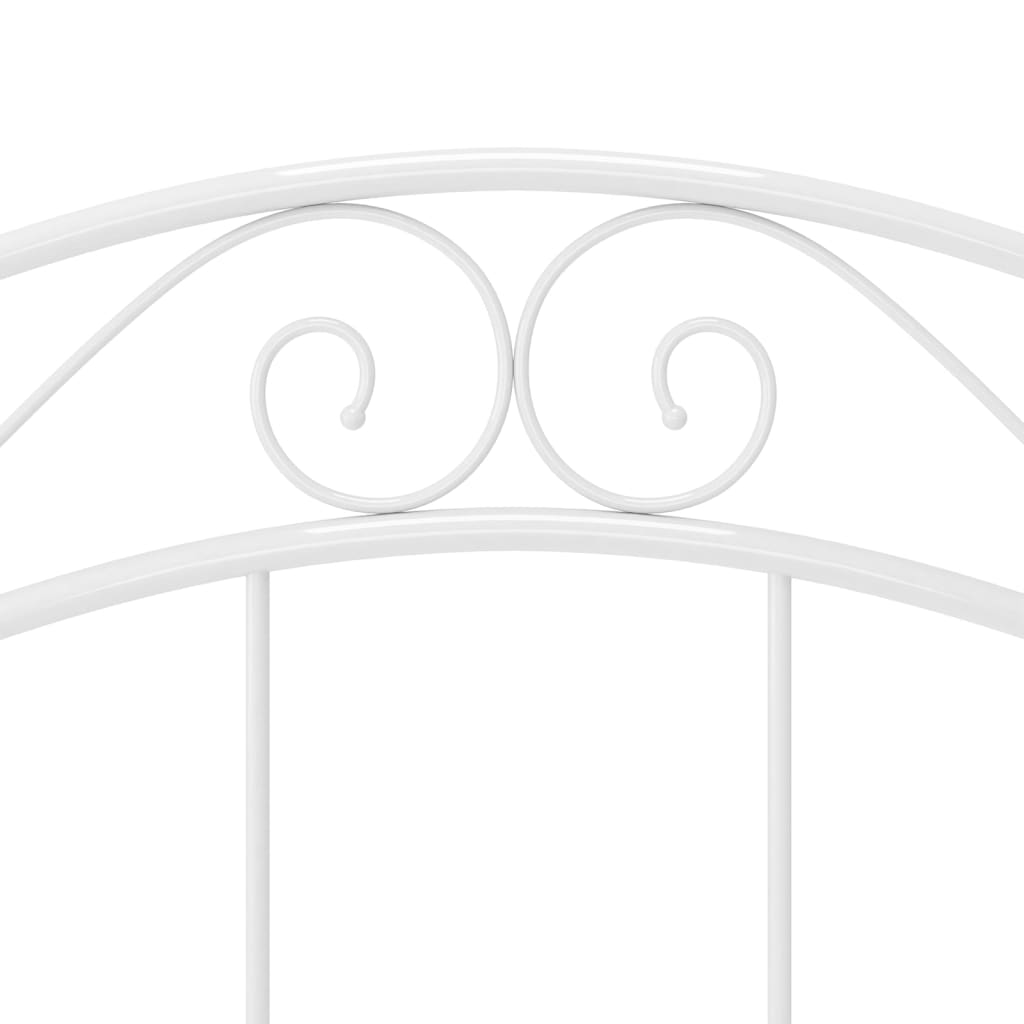 Cadre de lit sans matelas blanc métal 90x200 cm - XIOS