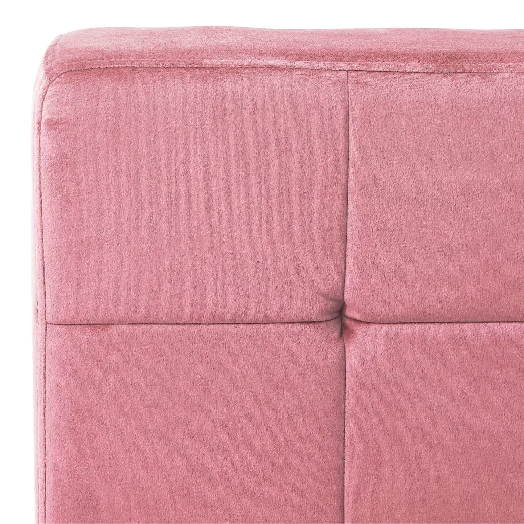 Chaise de relaxation 65x79x87 cm Rose Velours - XIOS