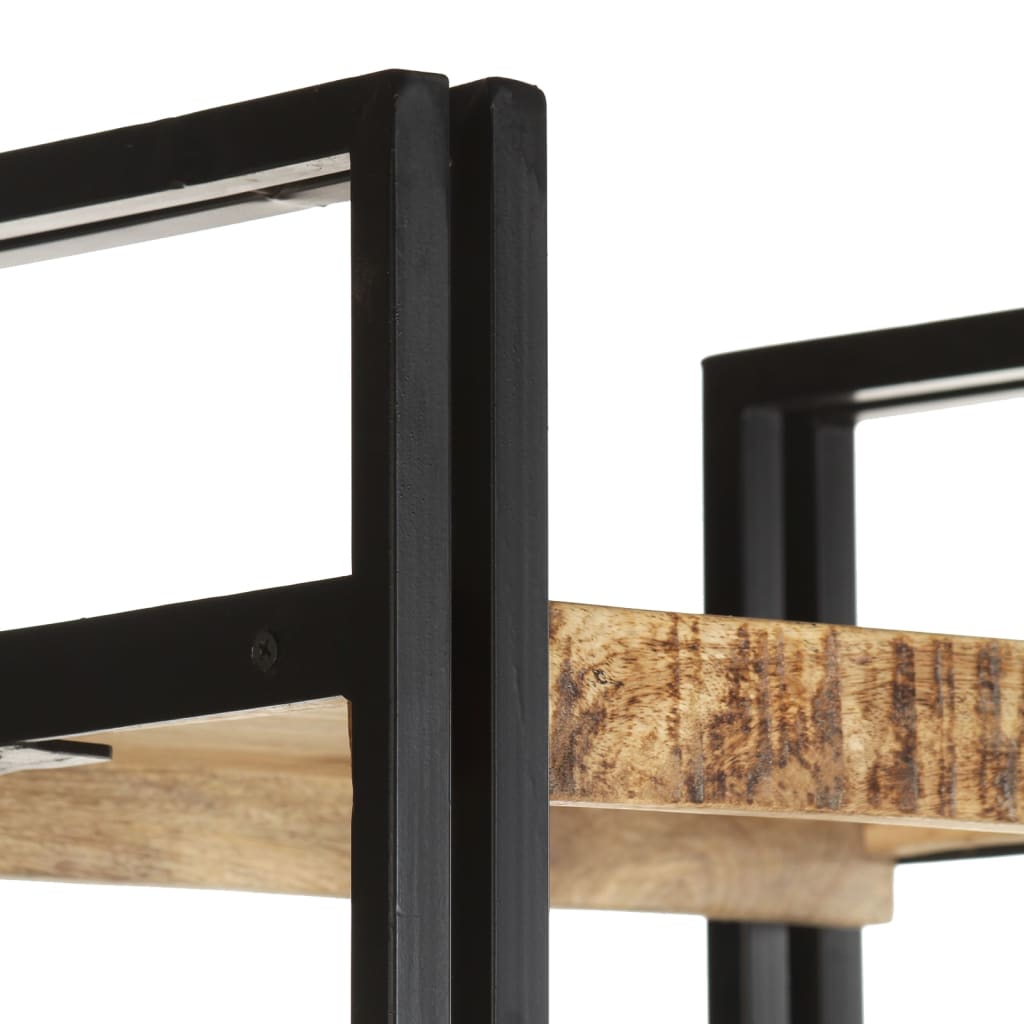 Bibliothèque à 5 niveaux 40x30x180 cm Bois de manguier massif - XIOS