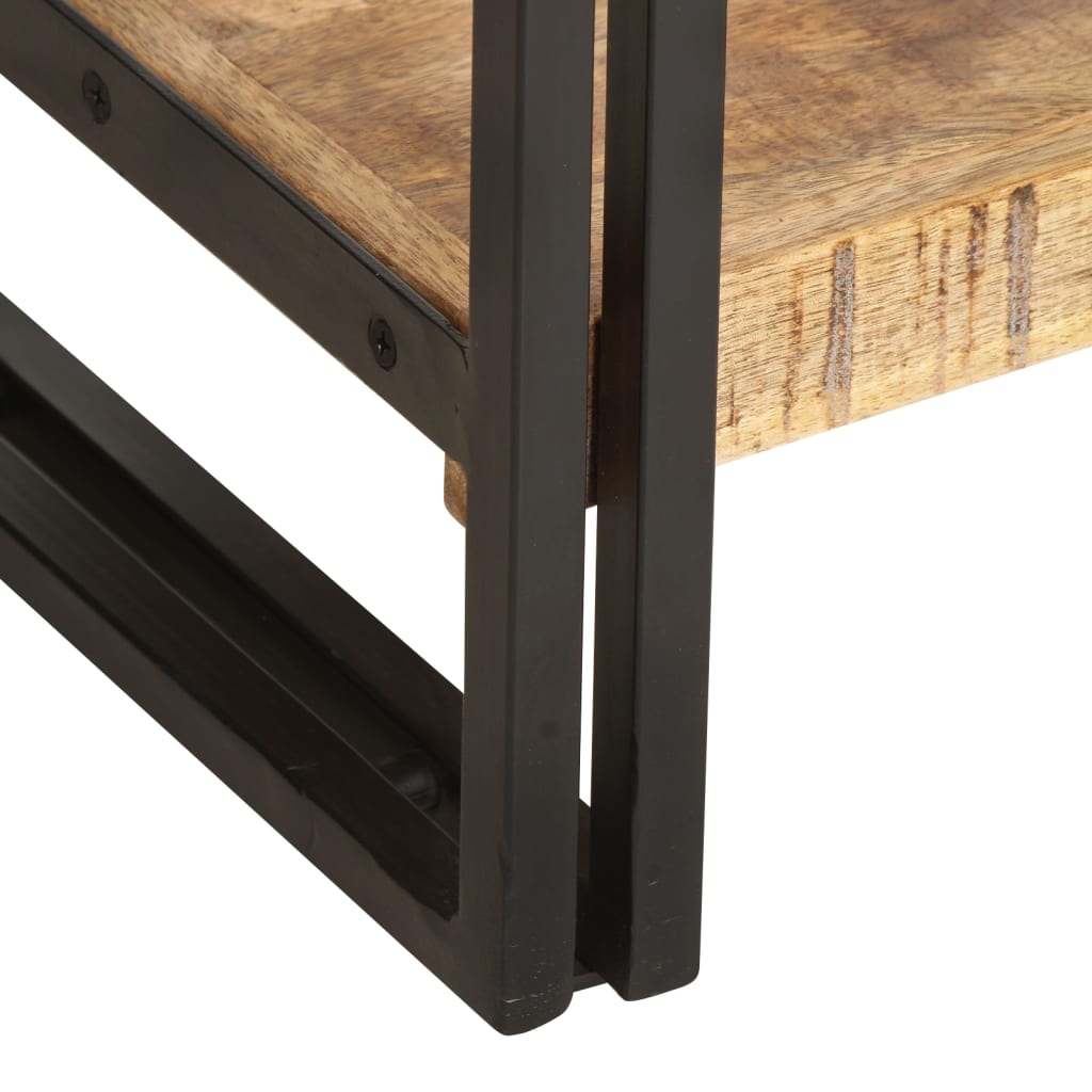 Bibliothèque à 5 niveaux 40x30x180 cm Bois de manguier massif - XIOS