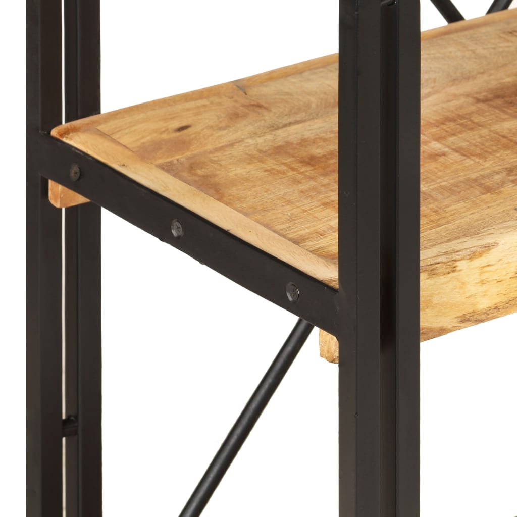 Bibliothèque à 3 niveaux 60x30x80 cm Bois de manguier massif - XIOS