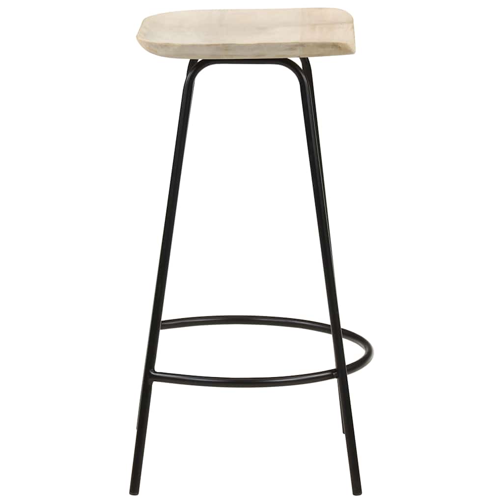 Tabourets de bar lot de 2 bois de manguier massif - XIOS