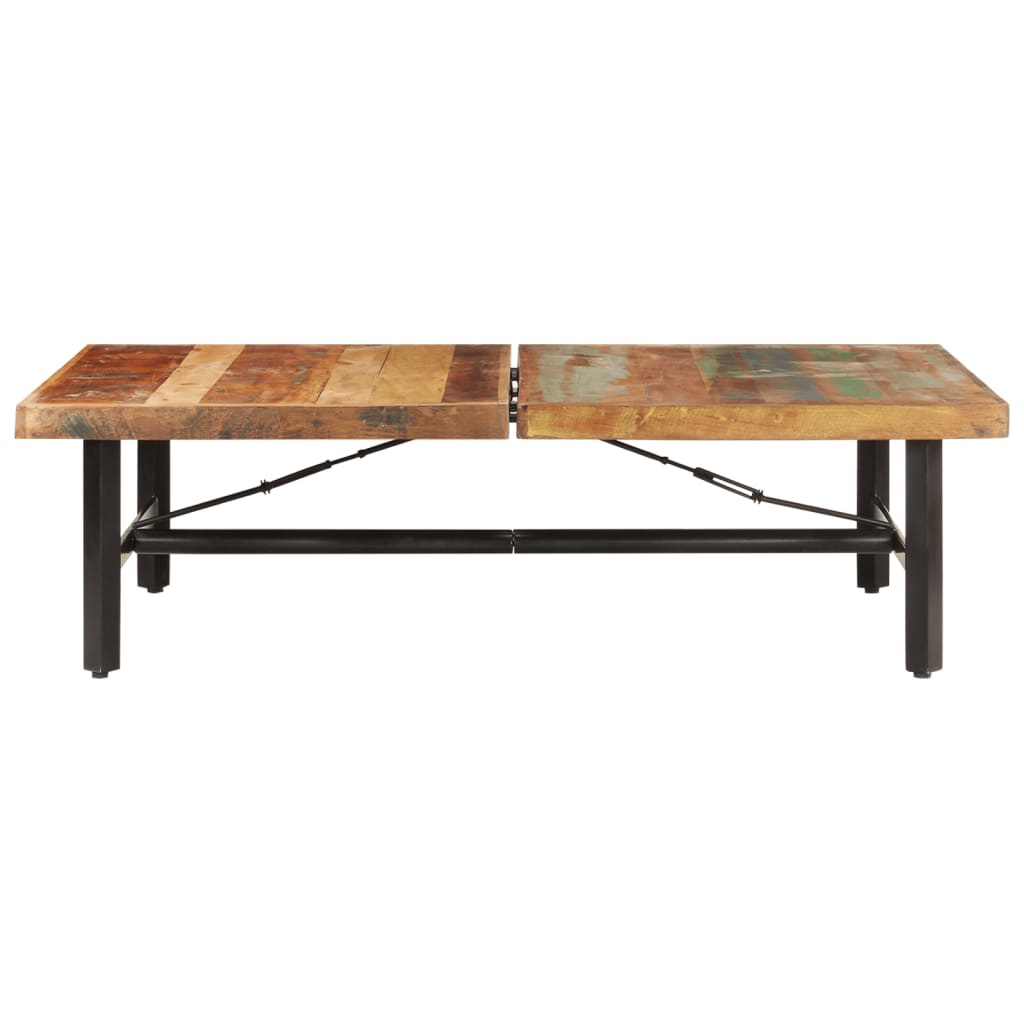 Table basse 142x90x42 cm Bois de récupération massif - XIOS