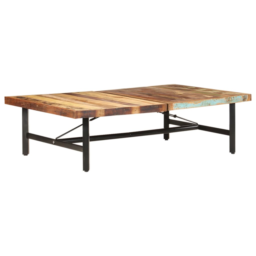 Table basse 142x90x42 cm Bois de récupération massif - XIOS