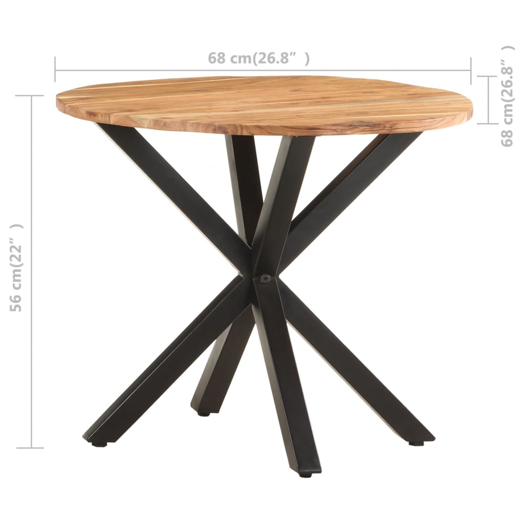 Table d'appoint 68x68x56 cm Bois d'acacia massif - XIOS