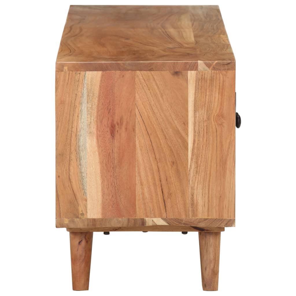 Meuble TV 115x30x39 cm Bois d'acacia massif - XIOS