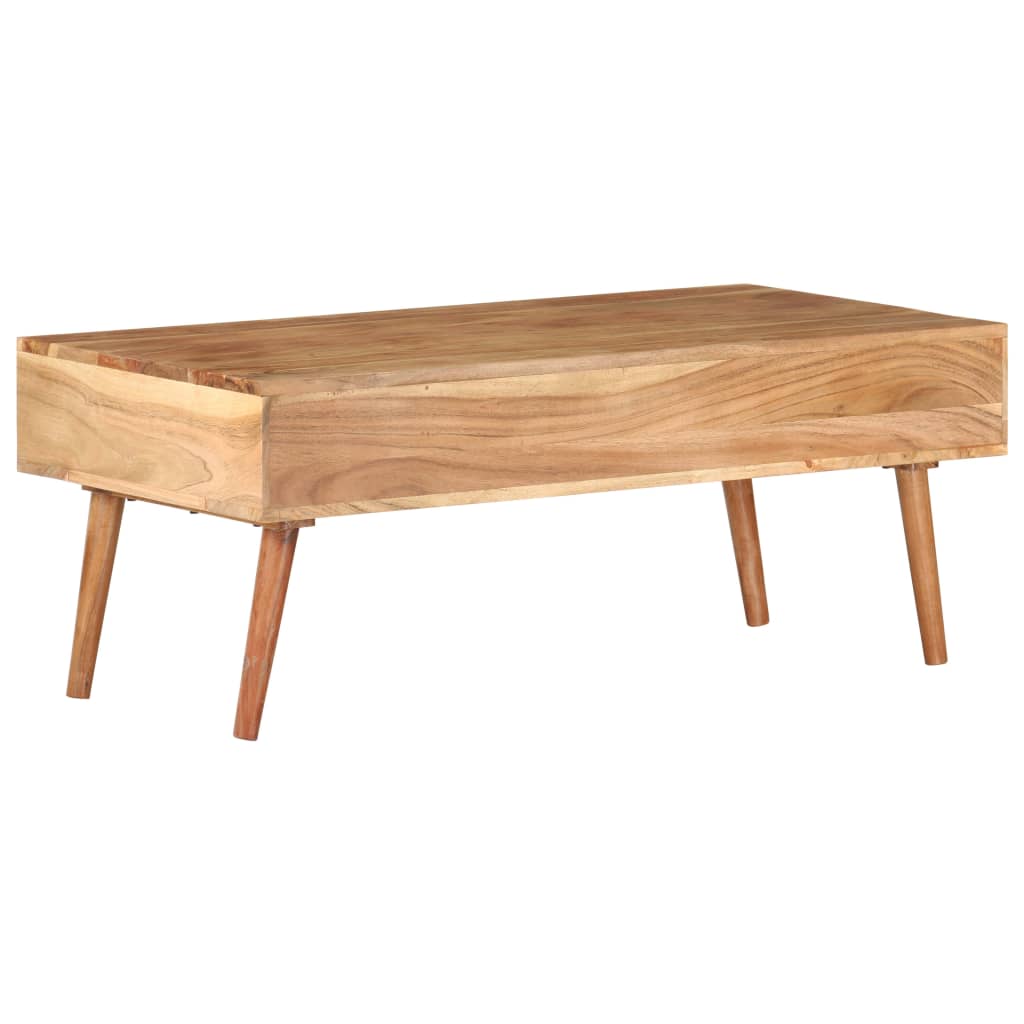 Table basse 100x50x39 cm Bois d'acacia solide - XIOS