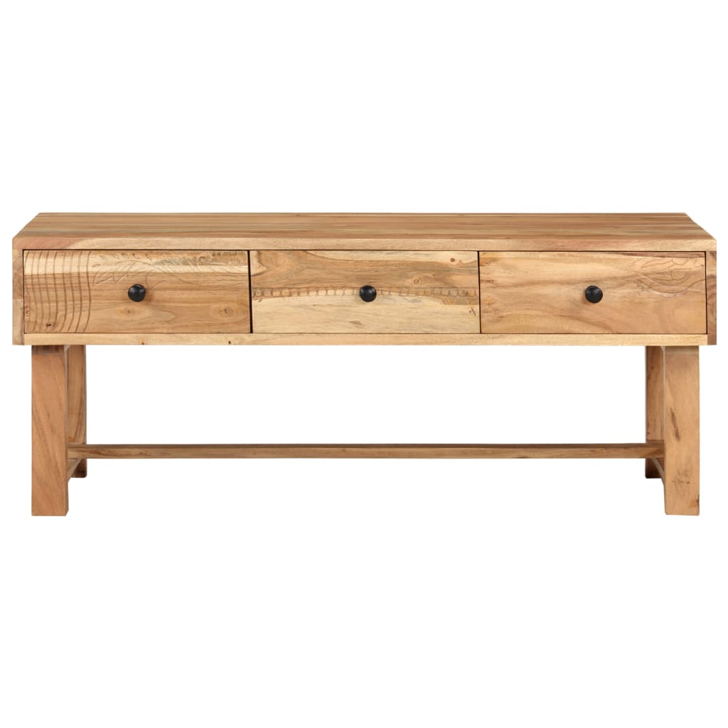Table basse 100x50x40 cm Bois d'acacia massif - XIOS