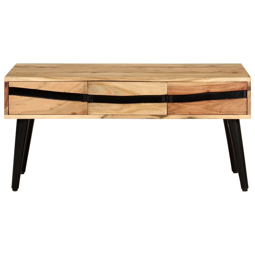 Table basse 88x50x42 cm Bois d'acacia solide - XIOS