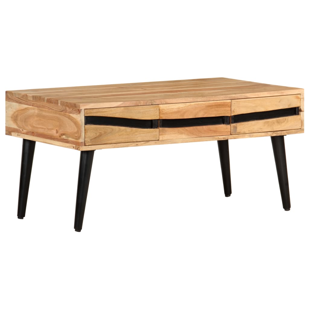 Table basse 88x50x42 cm Bois d'acacia solide - XIOS