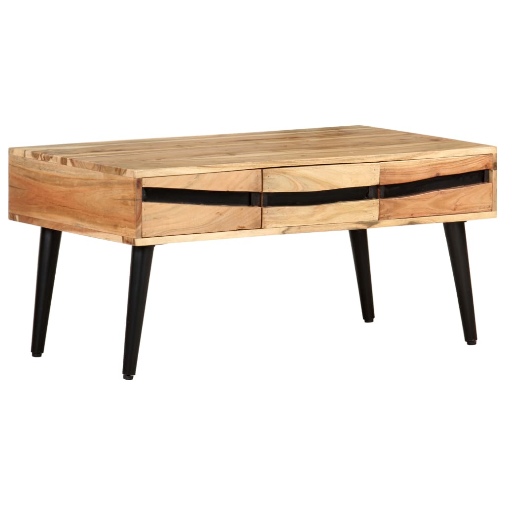 Table basse 88x50x42 cm Bois d'acacia solide - XIOS