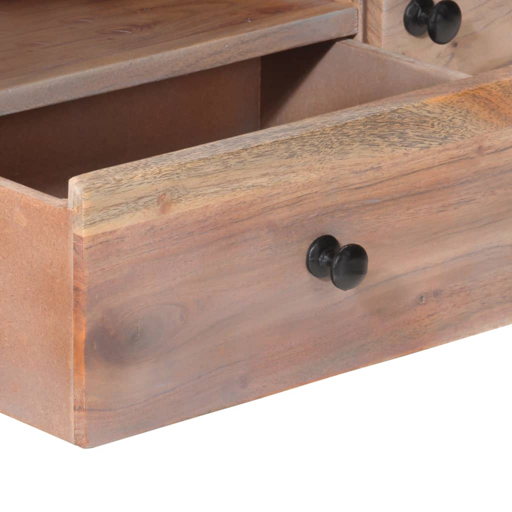 Meuble TV 118x30x40 cm Bois d'acacia massif - XIOS