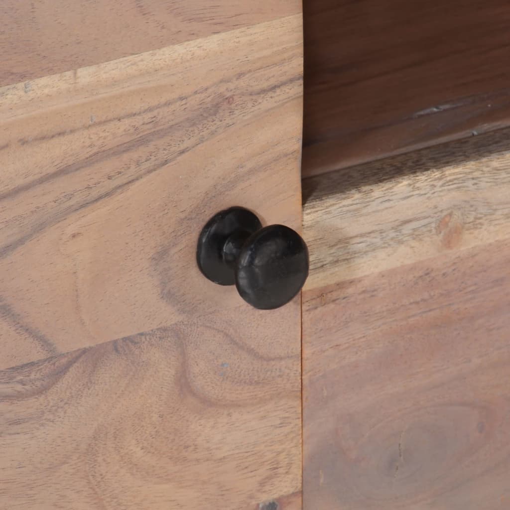 Meuble TV 118x30x40 cm Bois d'acacia massif - XIOS