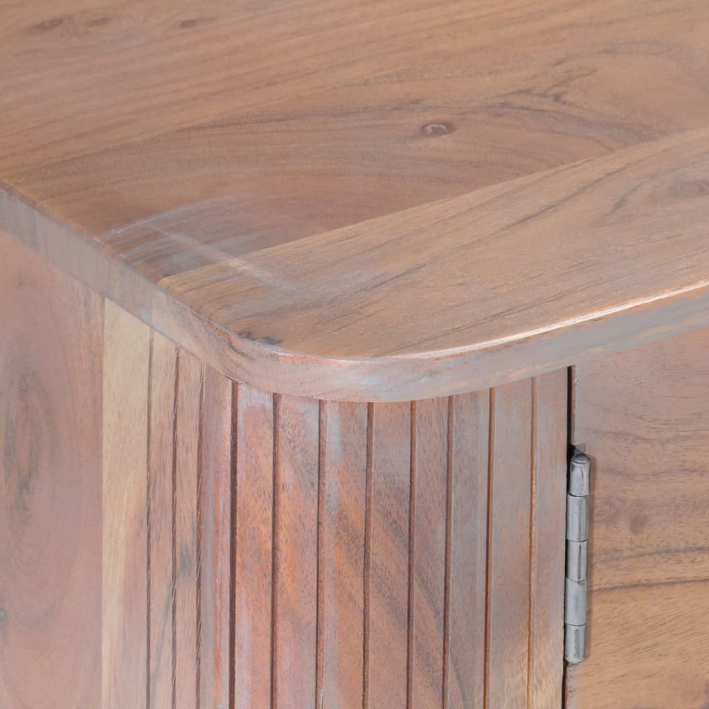 Meuble TV 118x30x40 cm Bois d'acacia massif - XIOS