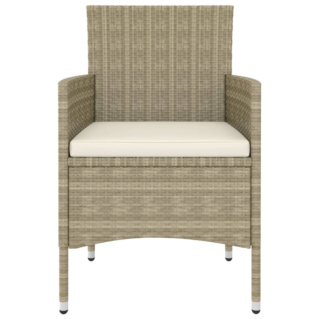 Salon de jardin 5 pcs Résine tressée Beige