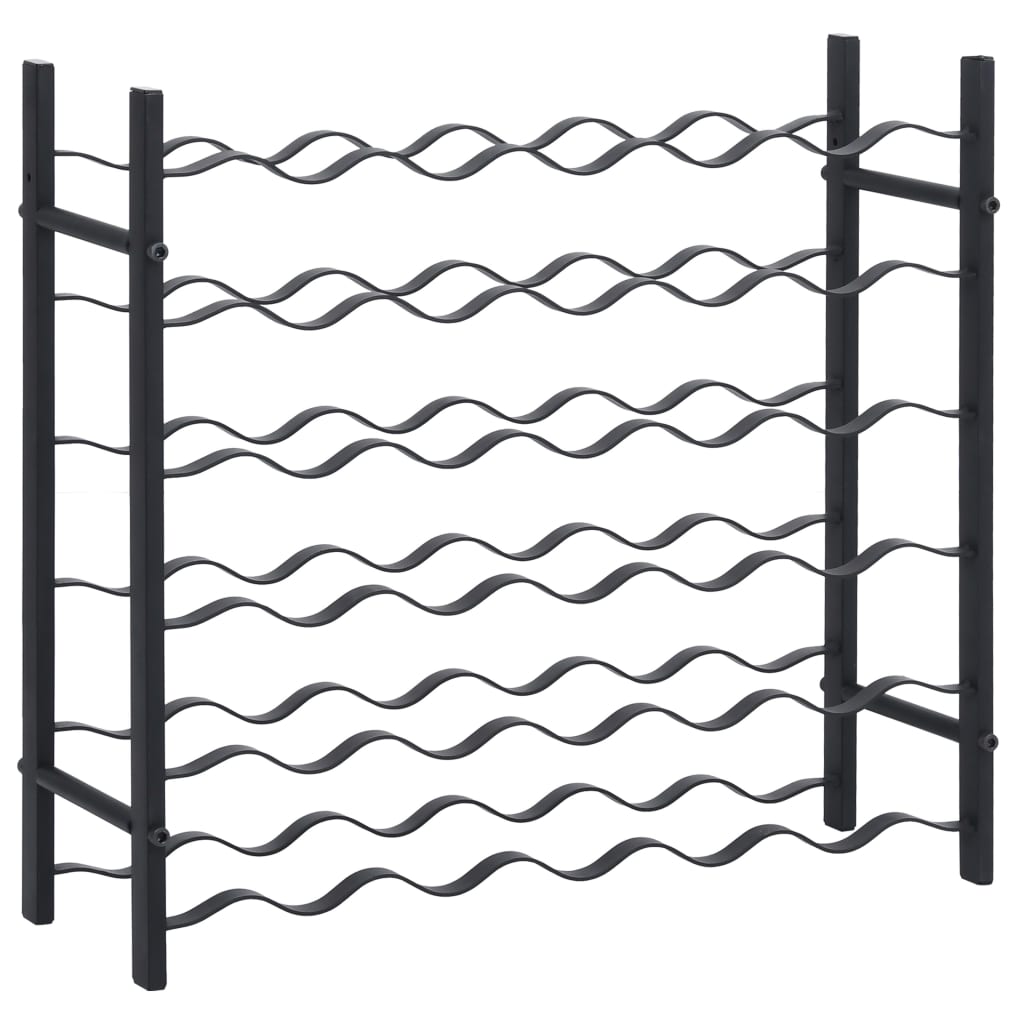 Casier à bouteilles pour 36 bouteilles Noir Fer - XIOS