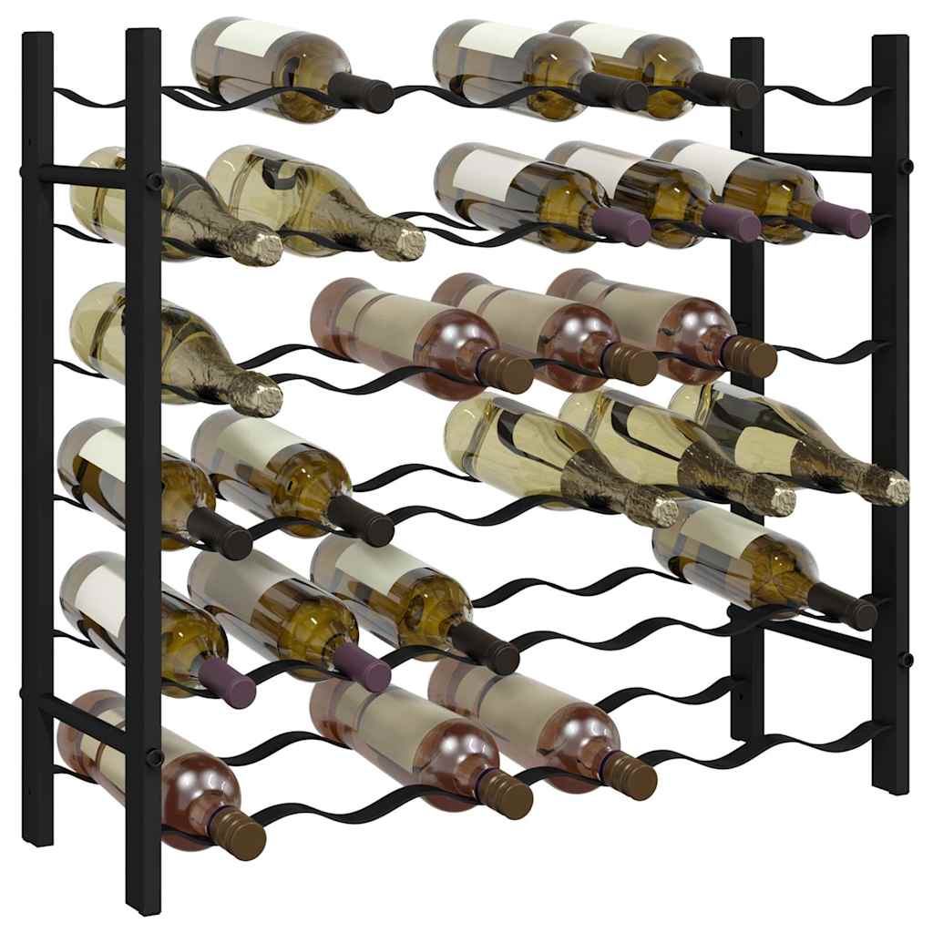 Casier à bouteilles pour 36 bouteilles Noir Fer - XIOS