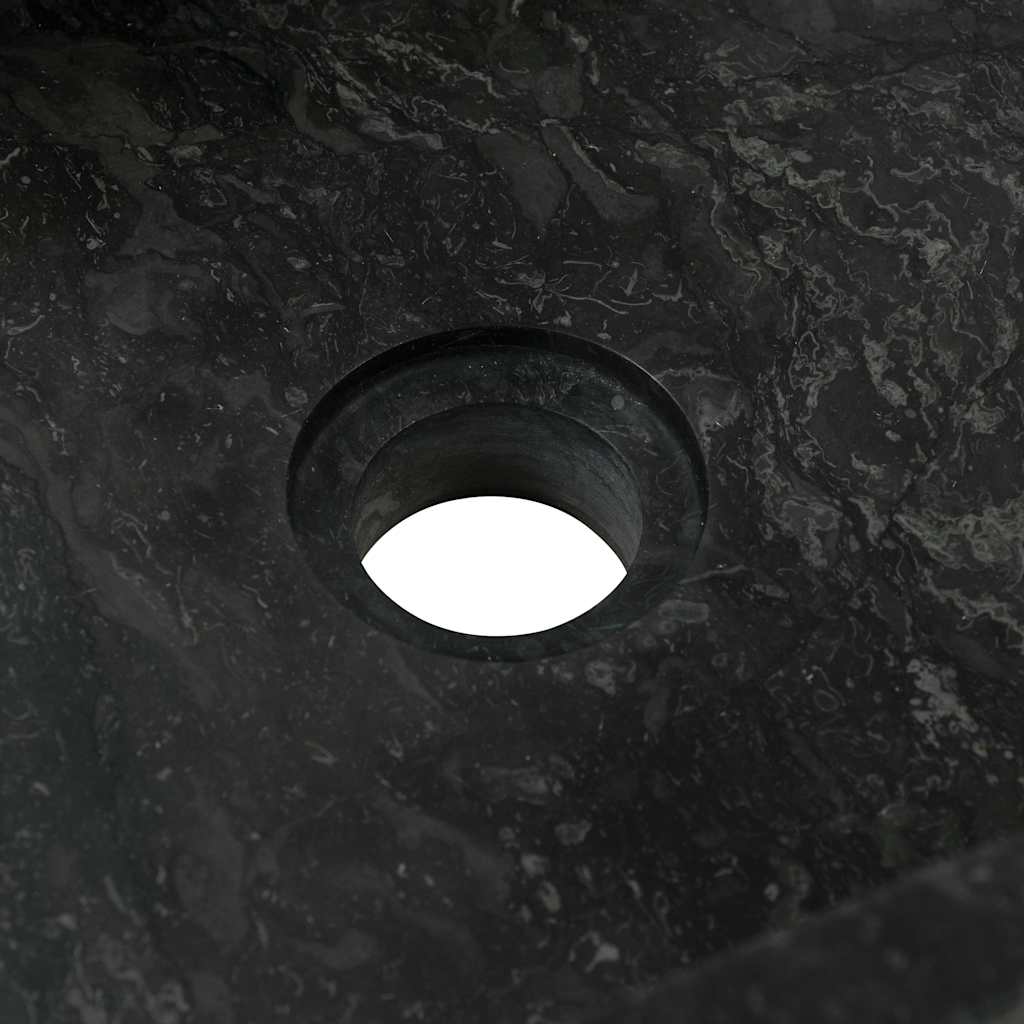Armoire de toilette en teck solide avec lavabo en marbre Noir - XIOS