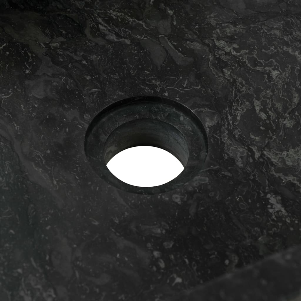Armoire de toilette en teck solide avec lavabo en marbre Noir - XIOS