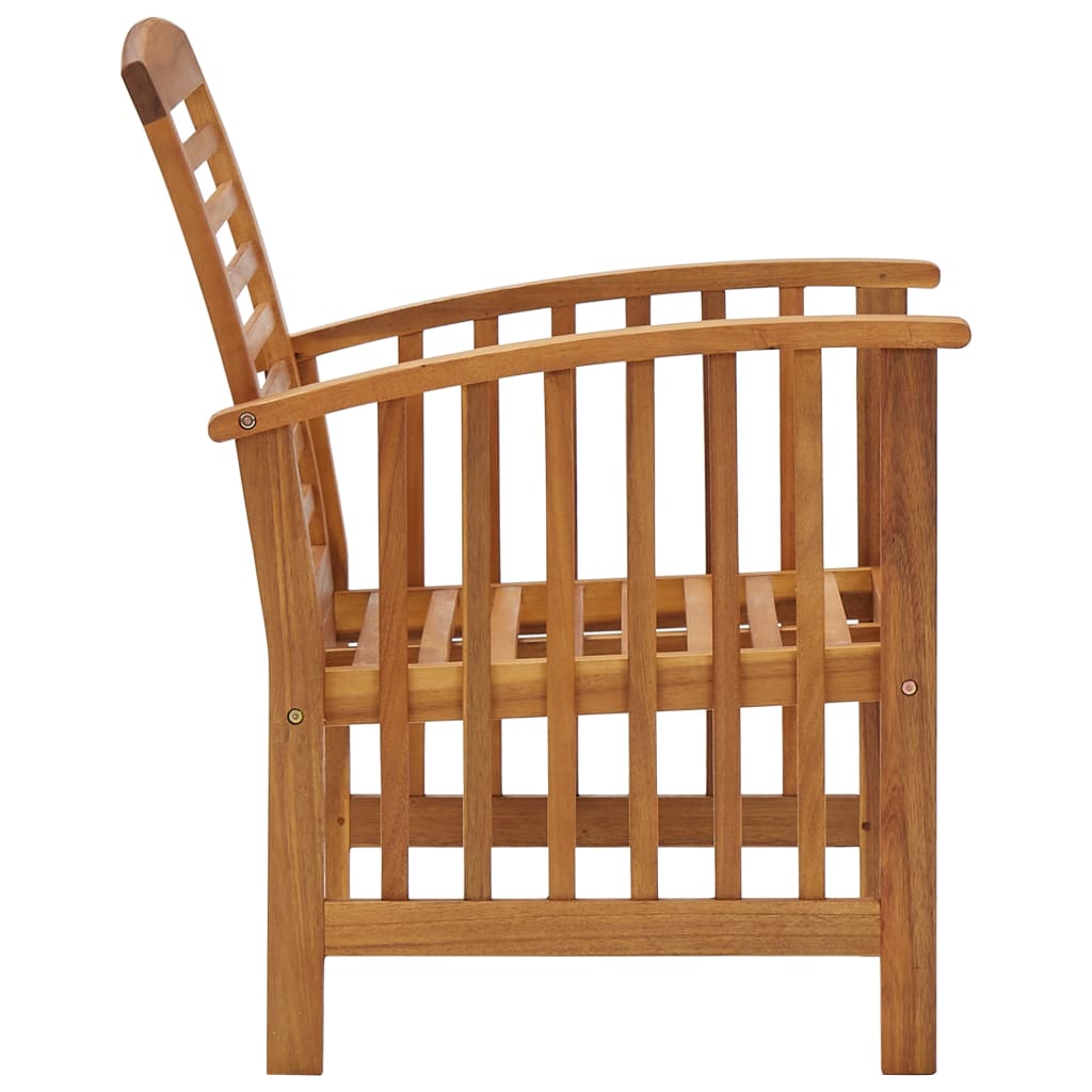 Salon de jardin 5 pcs Bois d'acacia solide