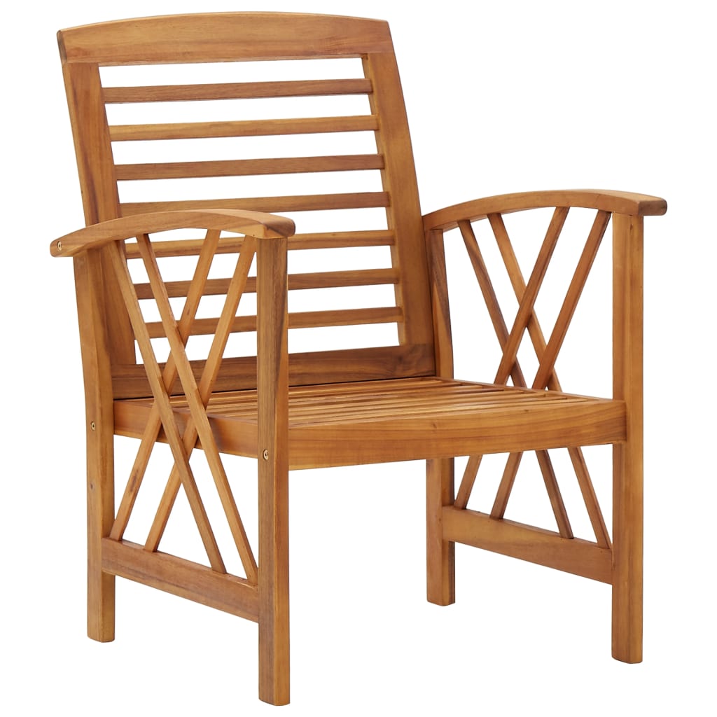Salon de jardin 4 pcs Bois d'acacia solide
