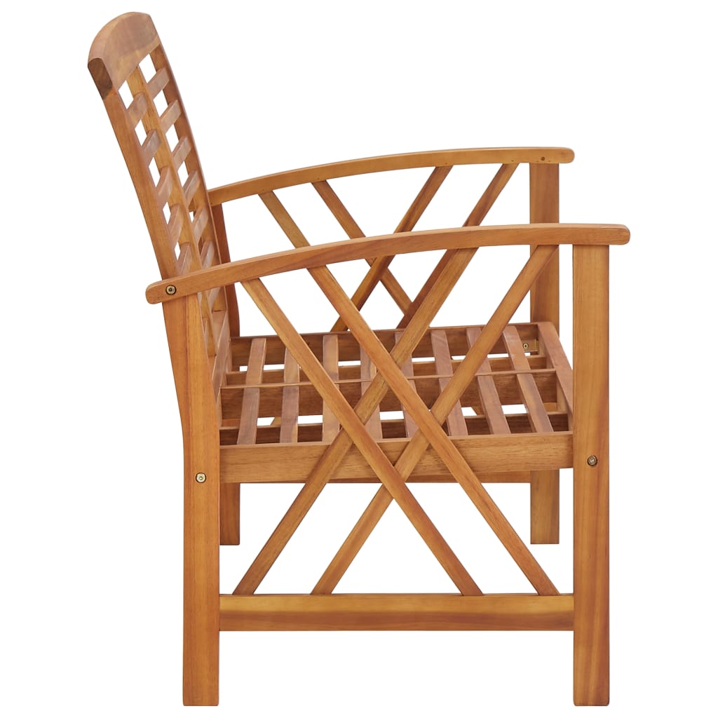 Salon de jardin 3 pcs Bois d'acacia solide