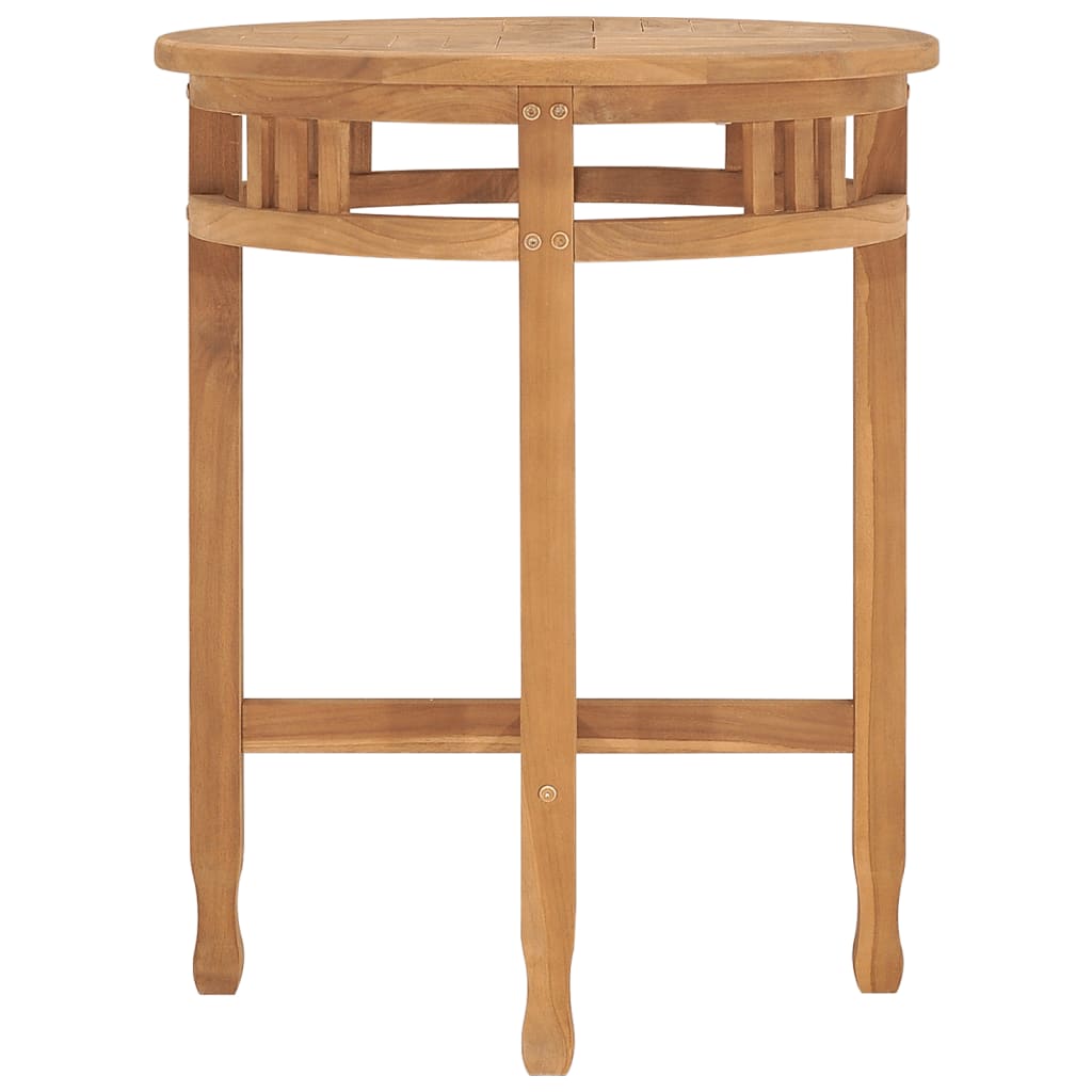 Table de bistro Ø60x75,5 cm bois de teck solide