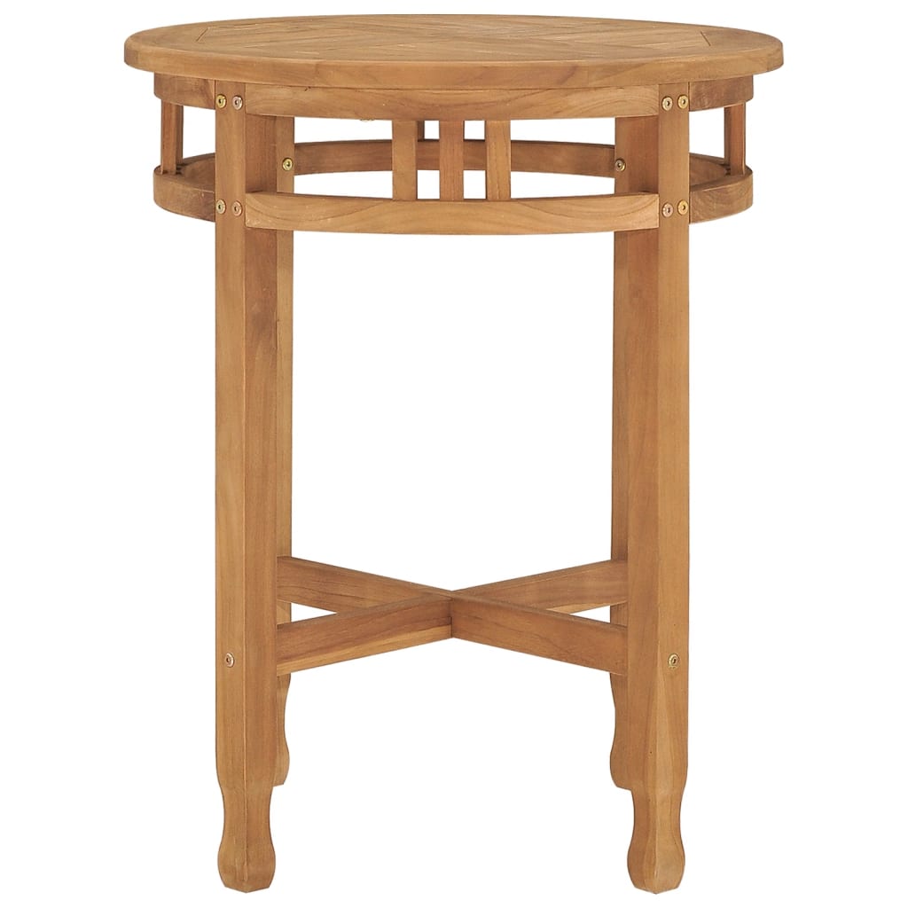 Table de bistro Ø60x75,5 cm bois de teck solide