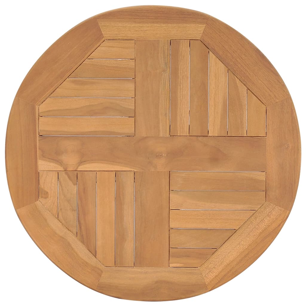 Table de bistro Ø60x75,5 cm bois de teck solide
