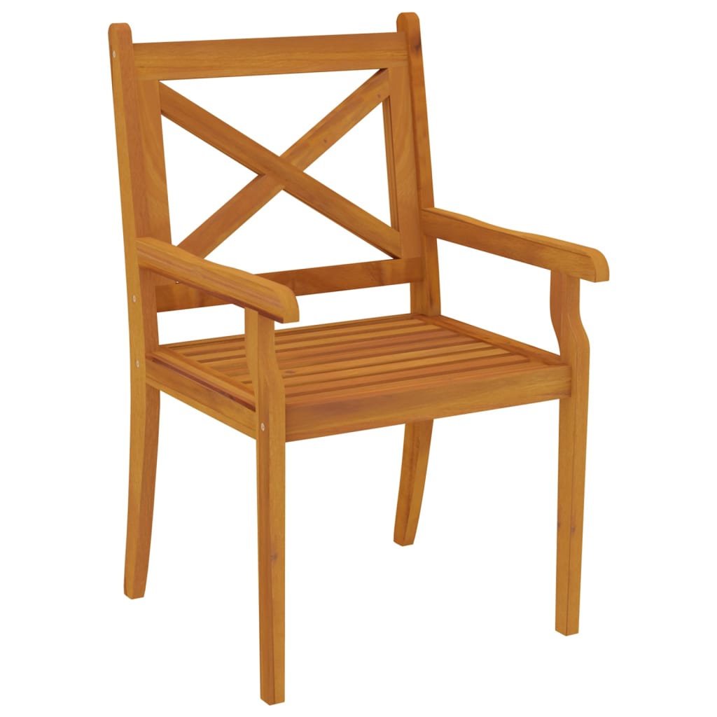 Ensemble à manger de jardin 7 pcs Bois d'acacia solide
