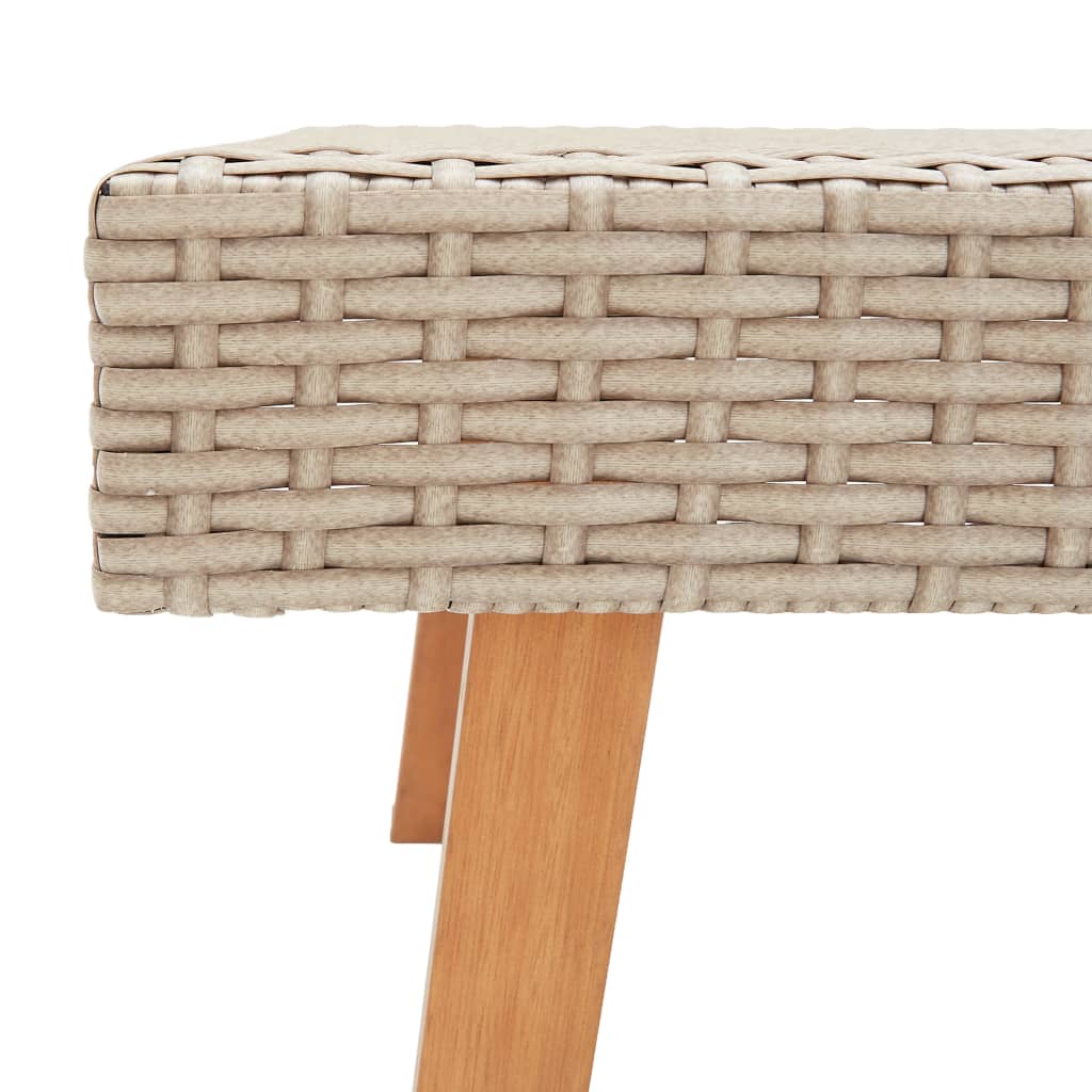 Salon de jardin 2 pcs avec coussins Résine tressée Beige - XIOS