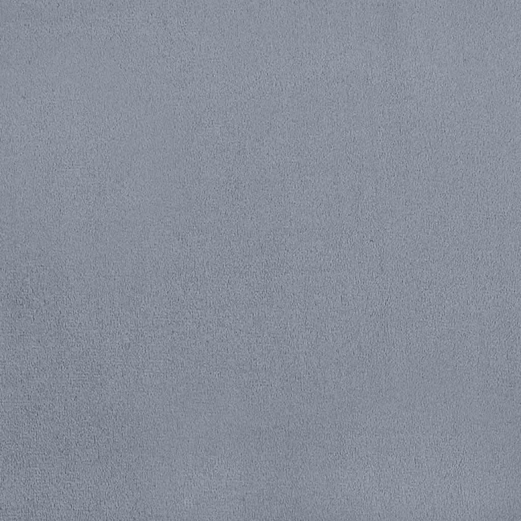 Chaises à manger lot de 4 Gris clair Velours - XIOS