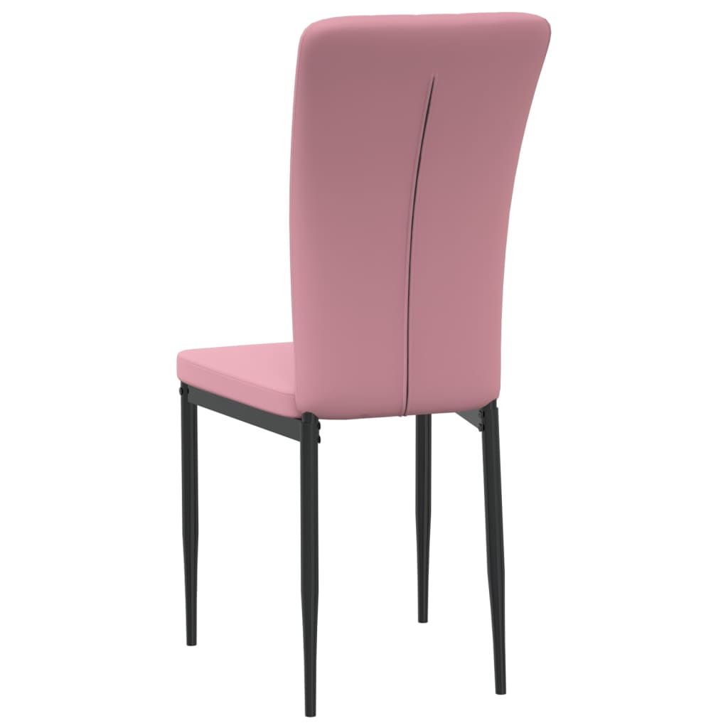 Chaises à manger lot de 4 Rose Velours - XIOS
