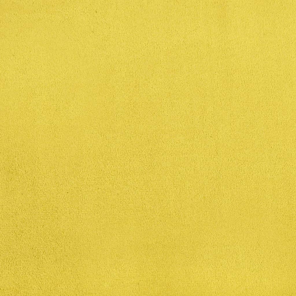 Chaises à manger lot de 4 Jaune moutarde Velours