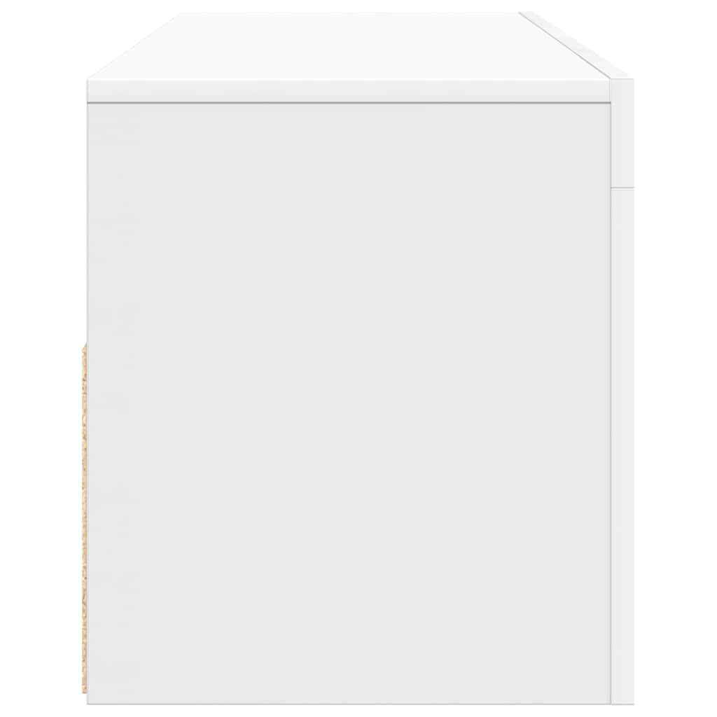 Meuble TV avec lumières LED blanc 120x35x40 cm - XIOS