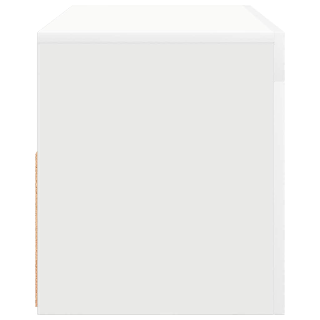 Meuble TV avec lumières LED blanc 90x35x40 cm - XIOS