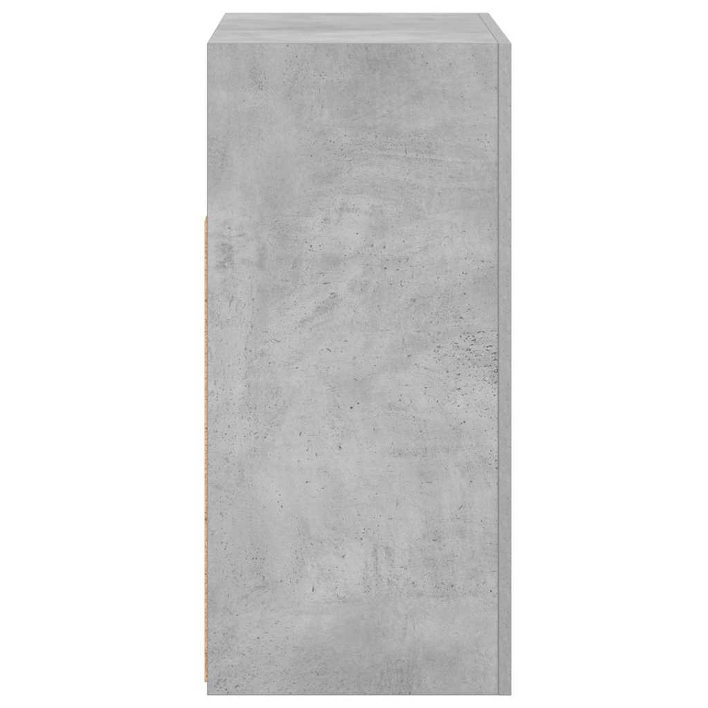 Buffet avec lumières LED gris béton 80x35x75 cm - XIOS