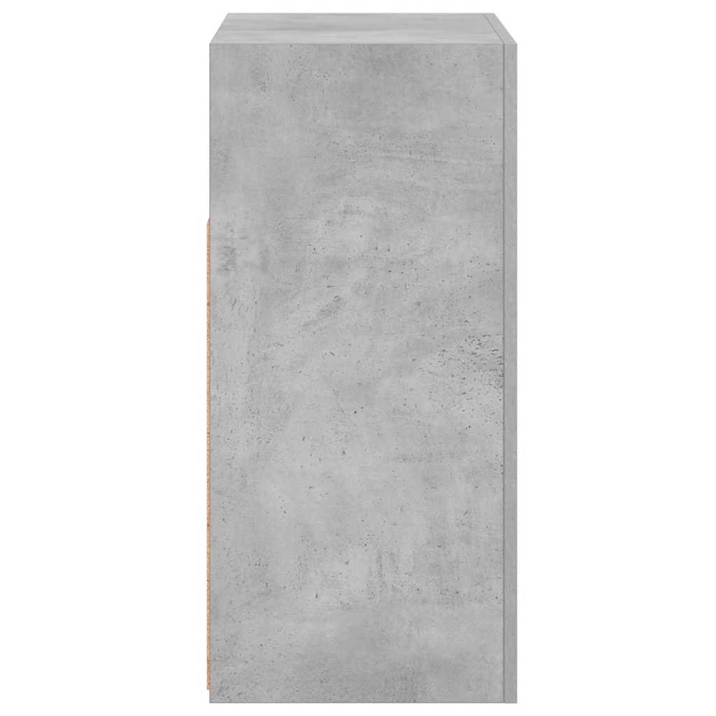 Buffet avec lumières LED gris béton 80x35x75 cm - XIOS