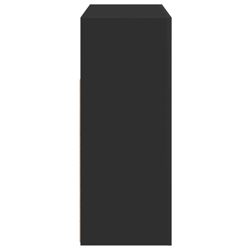 Buffet avec lumières LED noir 115,5x30x75 cm - XIOS