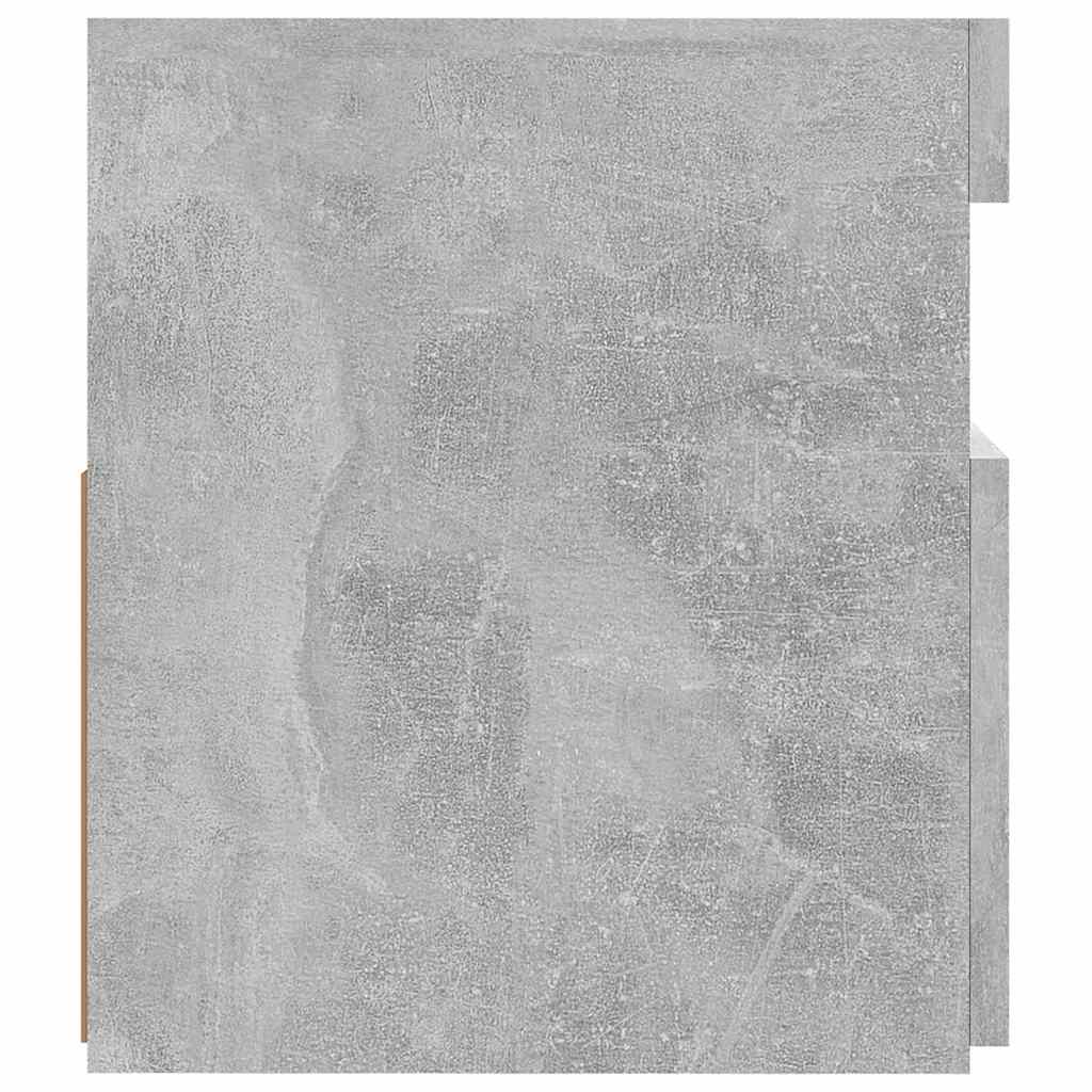 Meuble TV avec lumières LED gris béton 120x35x40 cm - XIOS
