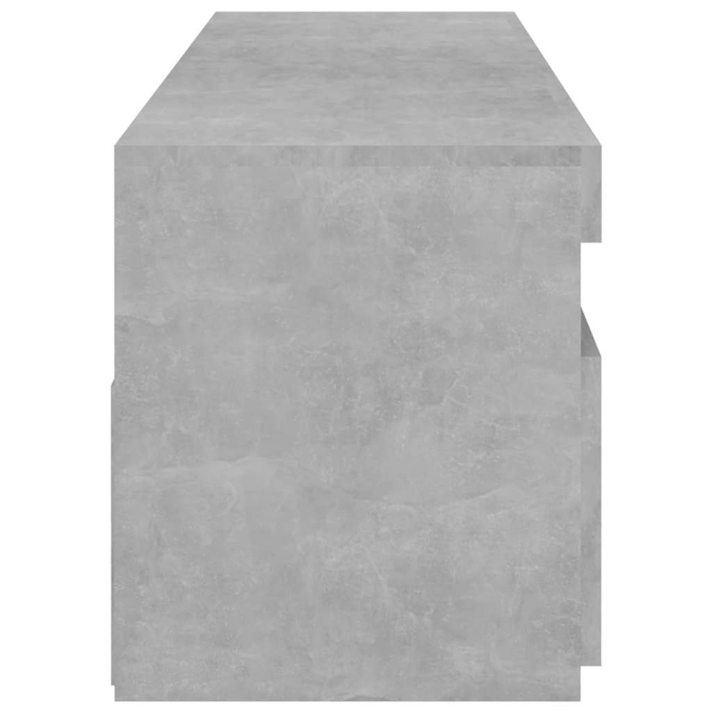 Meubles TV 2 pcs avec lumières LED Gris béton 75x35x40 cm - XIOS