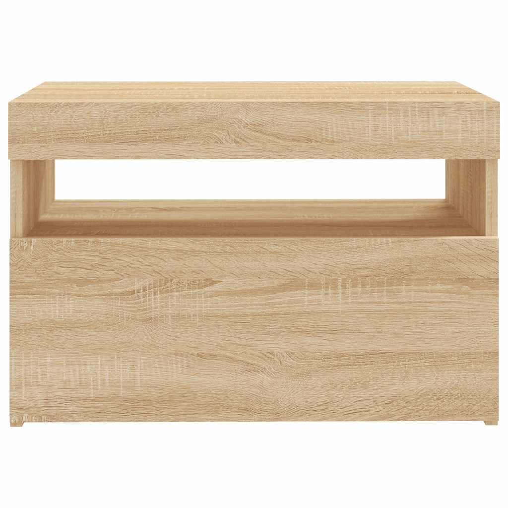 Meuble TV avec lumières LED chêne sonoma 60x35x40 cm - XIOS