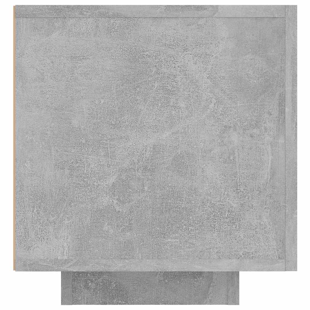 Meuble TV avec lumières LED gris béton 160x35x40 cm - XIOS