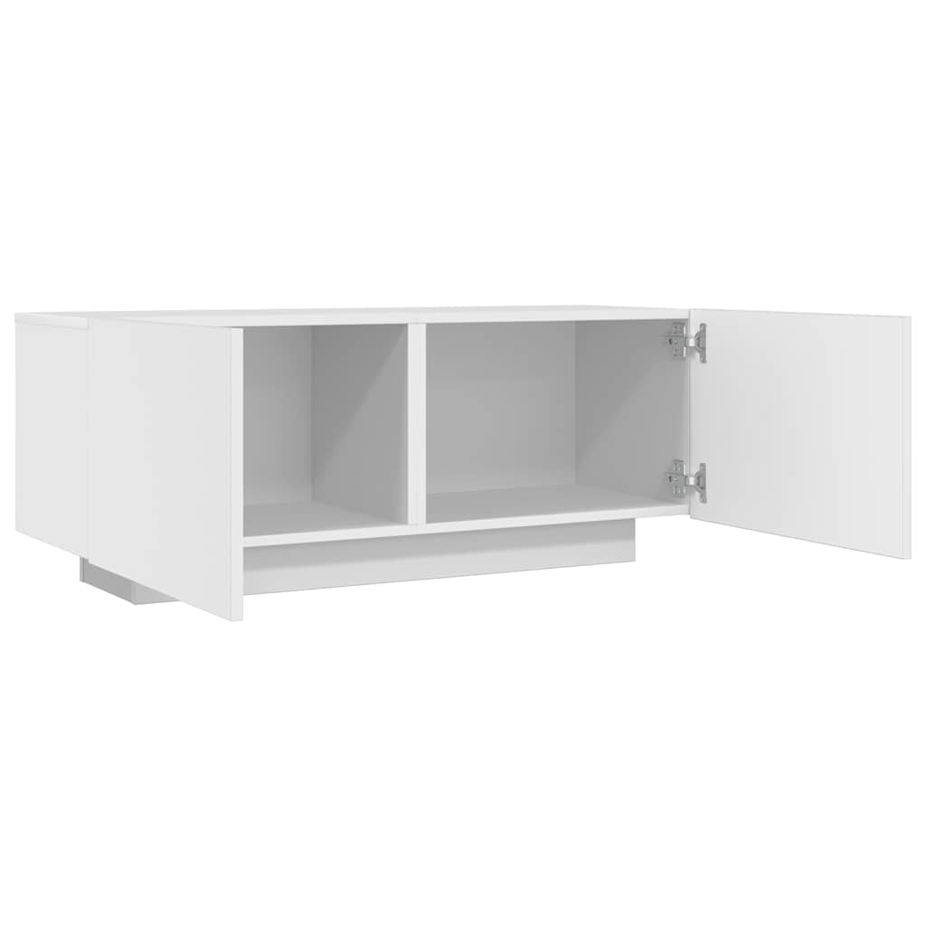 Meuble TV Blanc 100x35x40 cm Bois d'ingénierie - XIOS