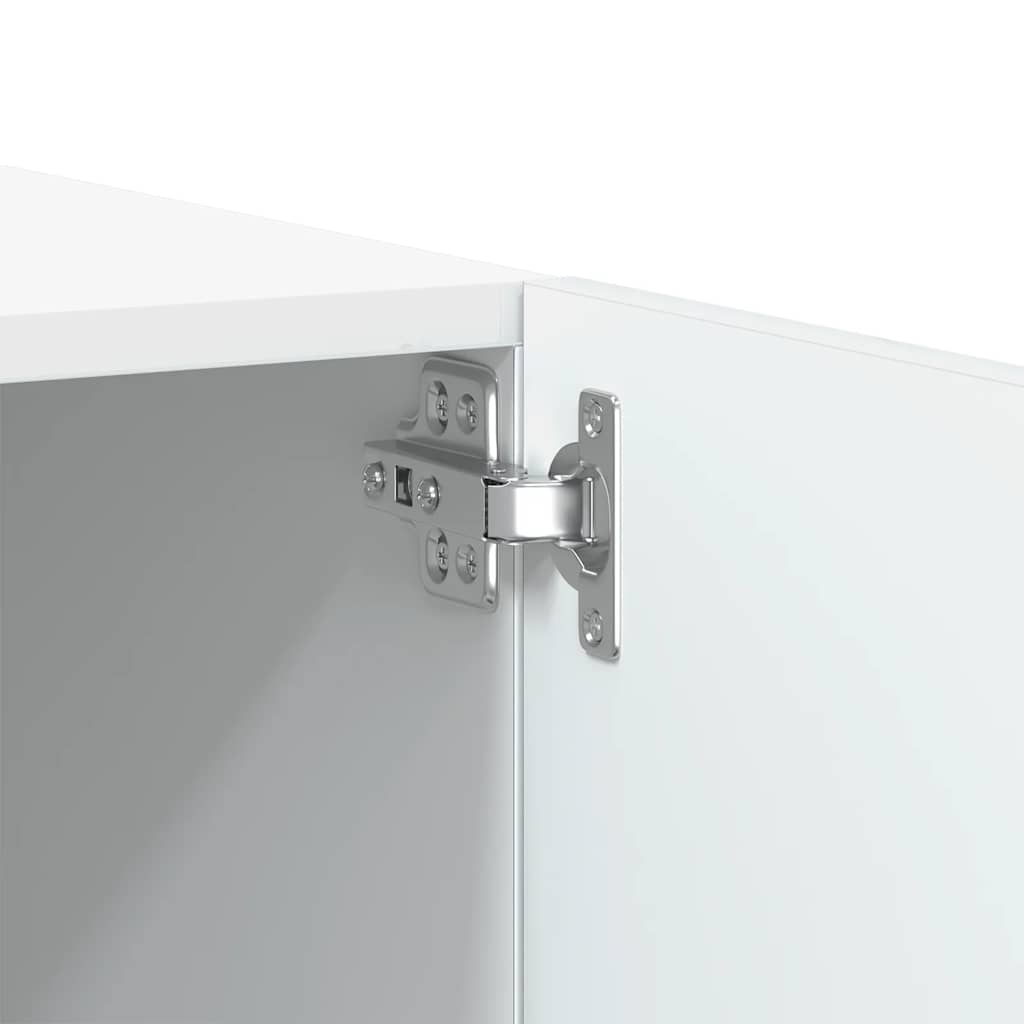 Meuble TV Blanc 100x35x40 cm Bois d'ingénierie - XIOS